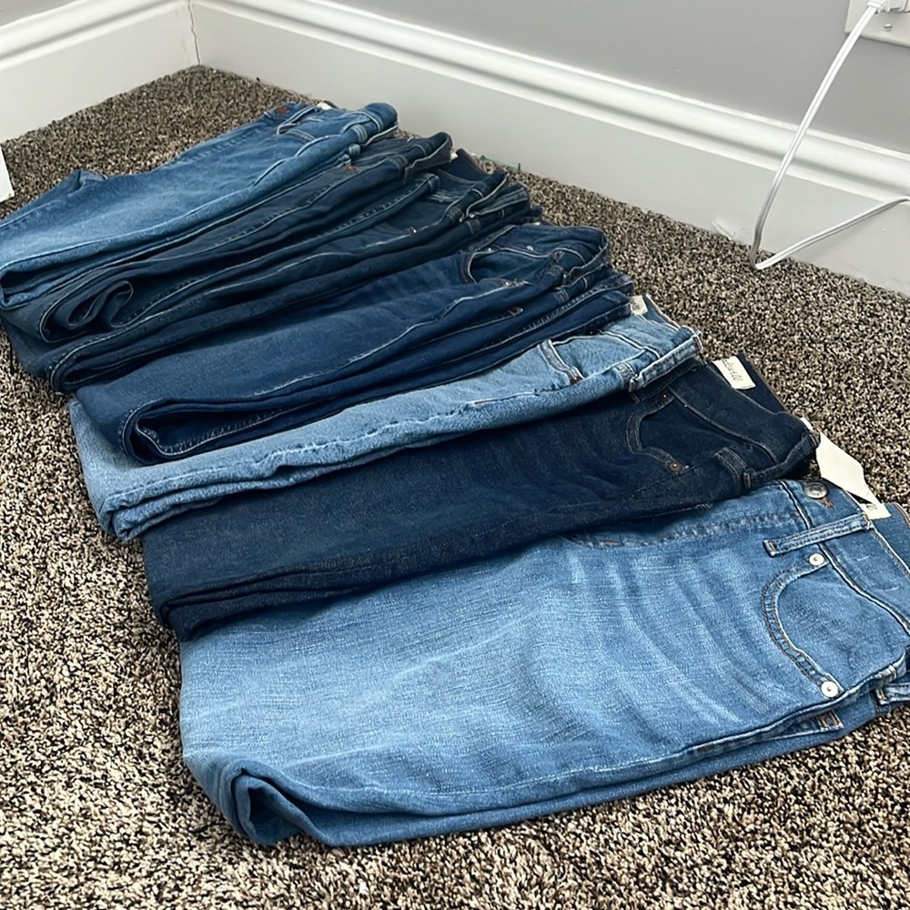 6 Pairs Madewell Sz 26 Jeans, NWT and NWOT - Picture 1 of 14